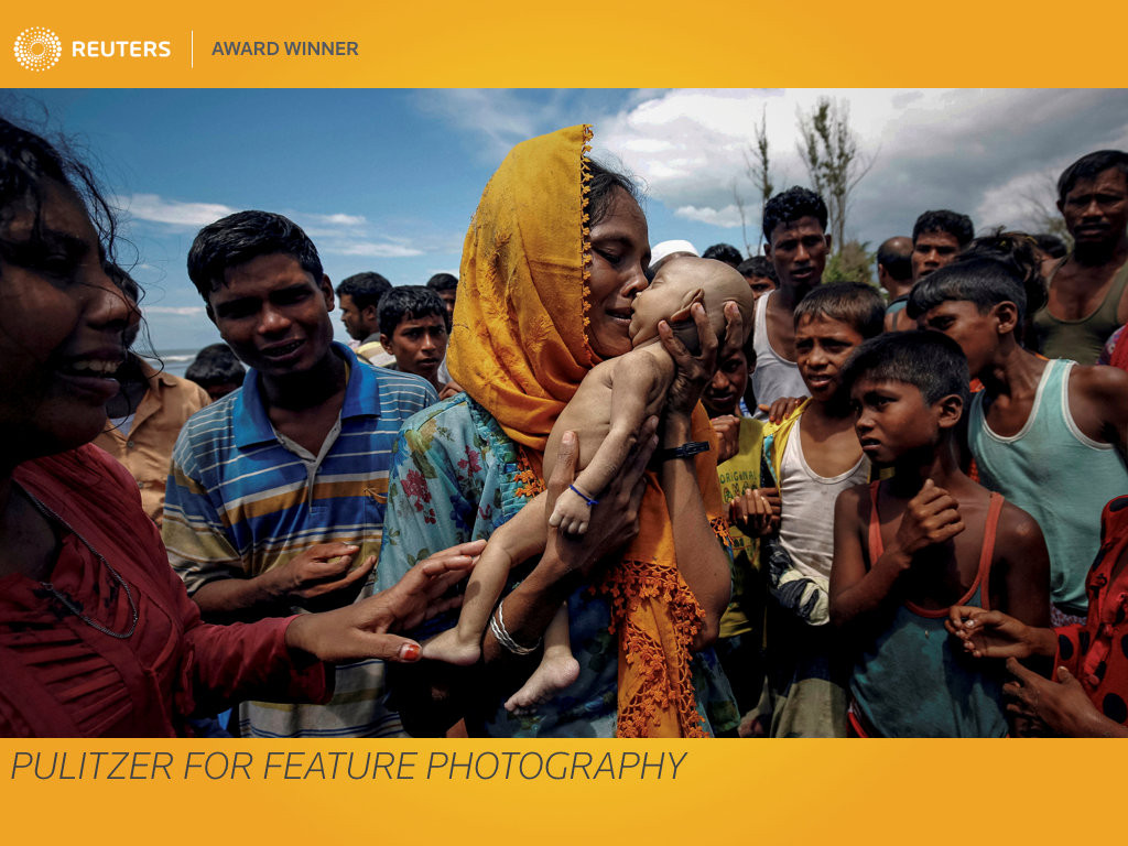 ▲路透社關注羅興亞（Rohingya）難民逃離緬甸暴力等議題，獲得普立茲「特寫攝影獎」。（圖／路透社）