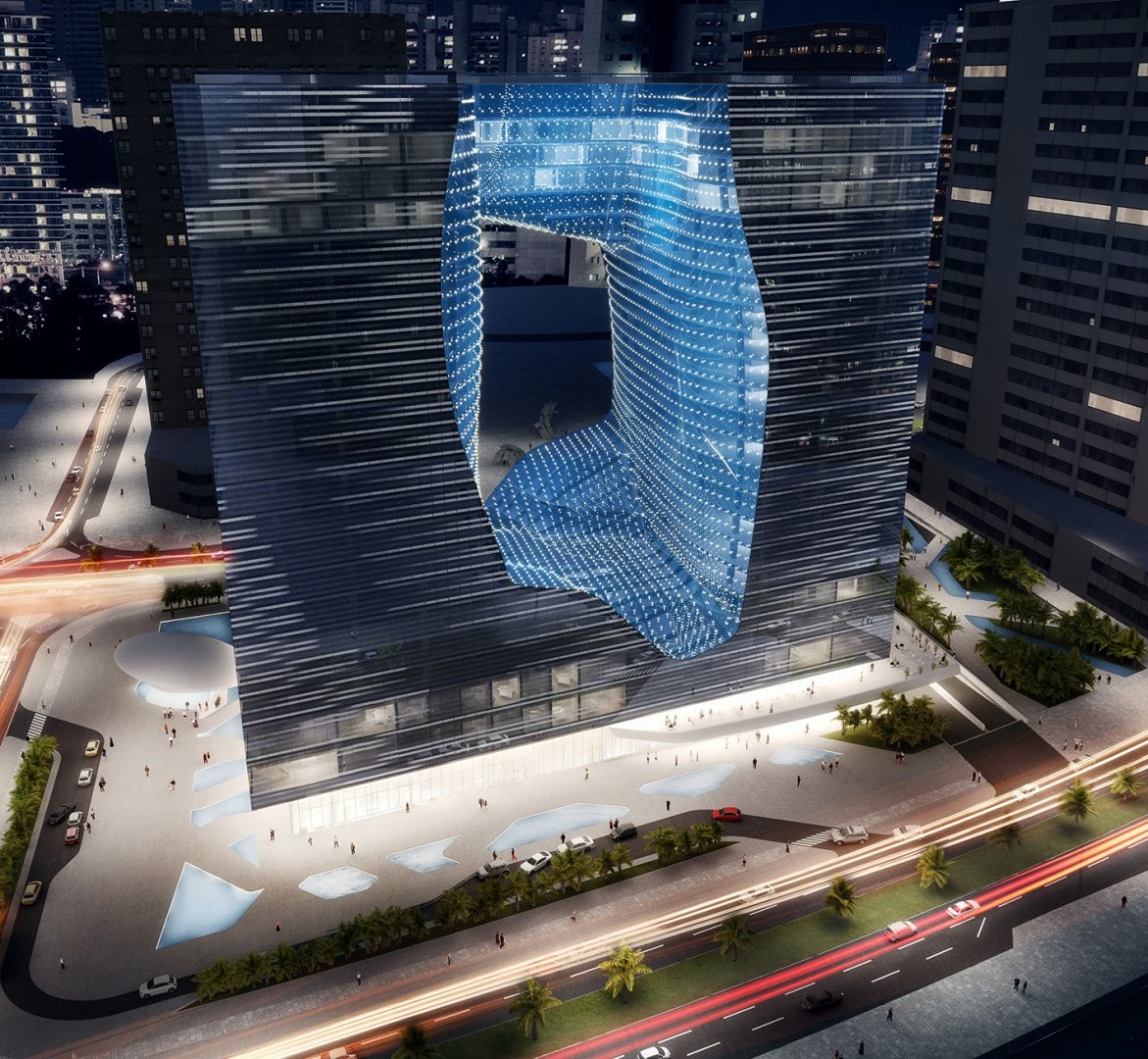 ▲Zaha Hadid設計的融冰大樓。（圖／翻攝omniyat.com、Zaha Hadid Architects）