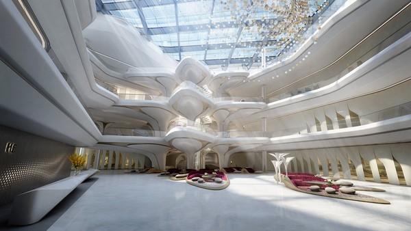 ▲Zaha Hadid設計的融冰大樓。（圖／翻攝omniyat.com、Zaha Hadid Architects）