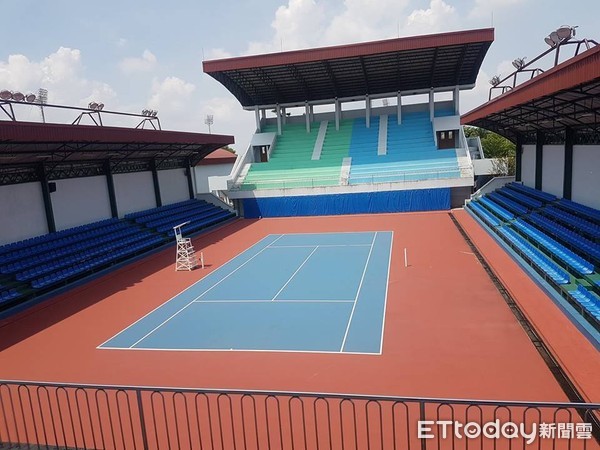 ▲印尼亞運網球場。（圖／記者歐建智攝）