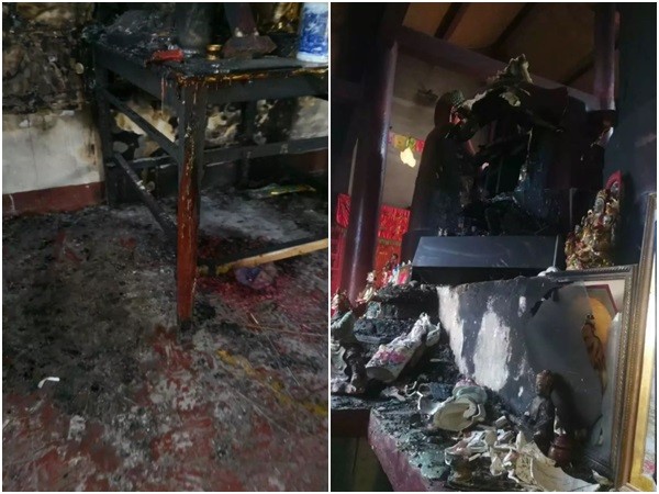 ▲▼無業男寺院殺2僧人　焚屍「燒到剩手」&hellip;結果引燃油桶炸死自己。（圖／翻攝自微博）