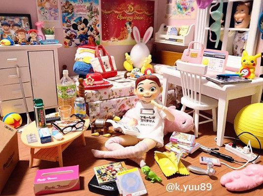 ▲經過日本網友的巧手，原來這就是翠絲的房間。（圖／翻攝自@k.yuu89 IG）