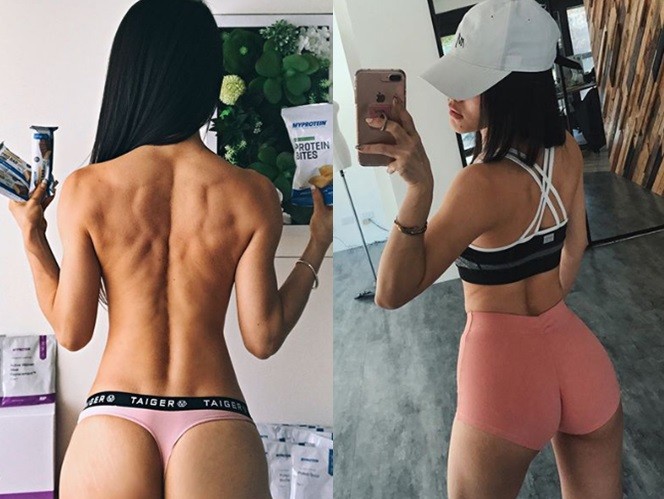 ▲訓練手臂&背。（圖／IG帳號「@ashlee_xiu」授權提供，請勿隨意翻拍，以免侵權）