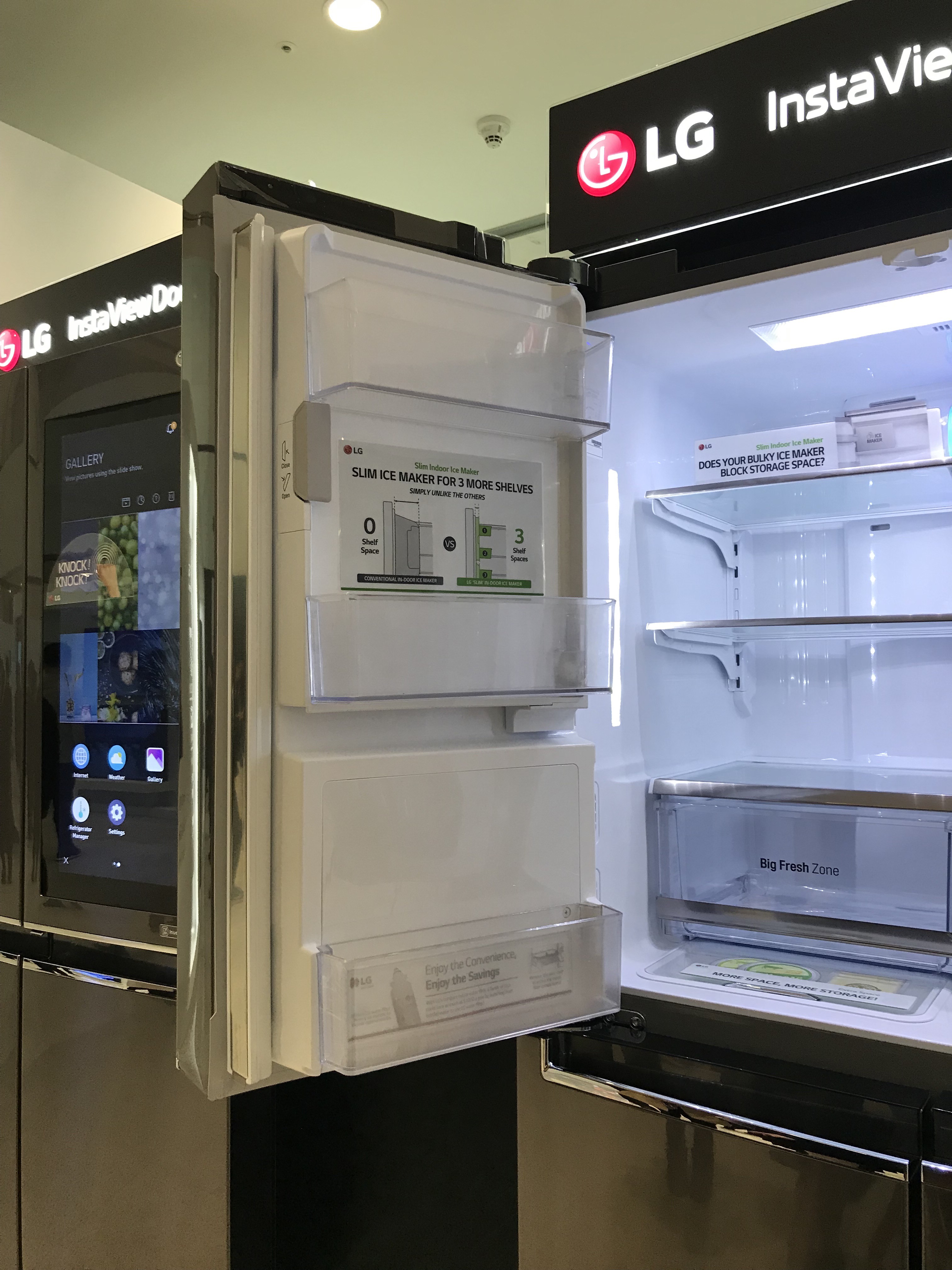 ▲LG innofest asia 2018智慧冰箱產品。（圖／記者蔡惠如攝）