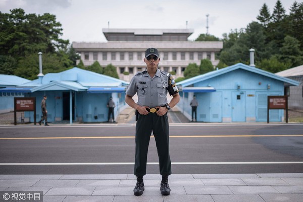 ▲▼從南韓端看北韓方,南韓,朝鮮,軍人。（圖／CFP）