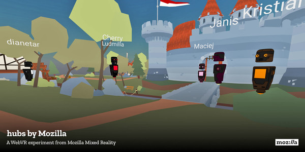 ▲化身機器人進入虛擬世界！Mozilla推出VR聊天室 Hubs（圖／翻攝 Mozilla）