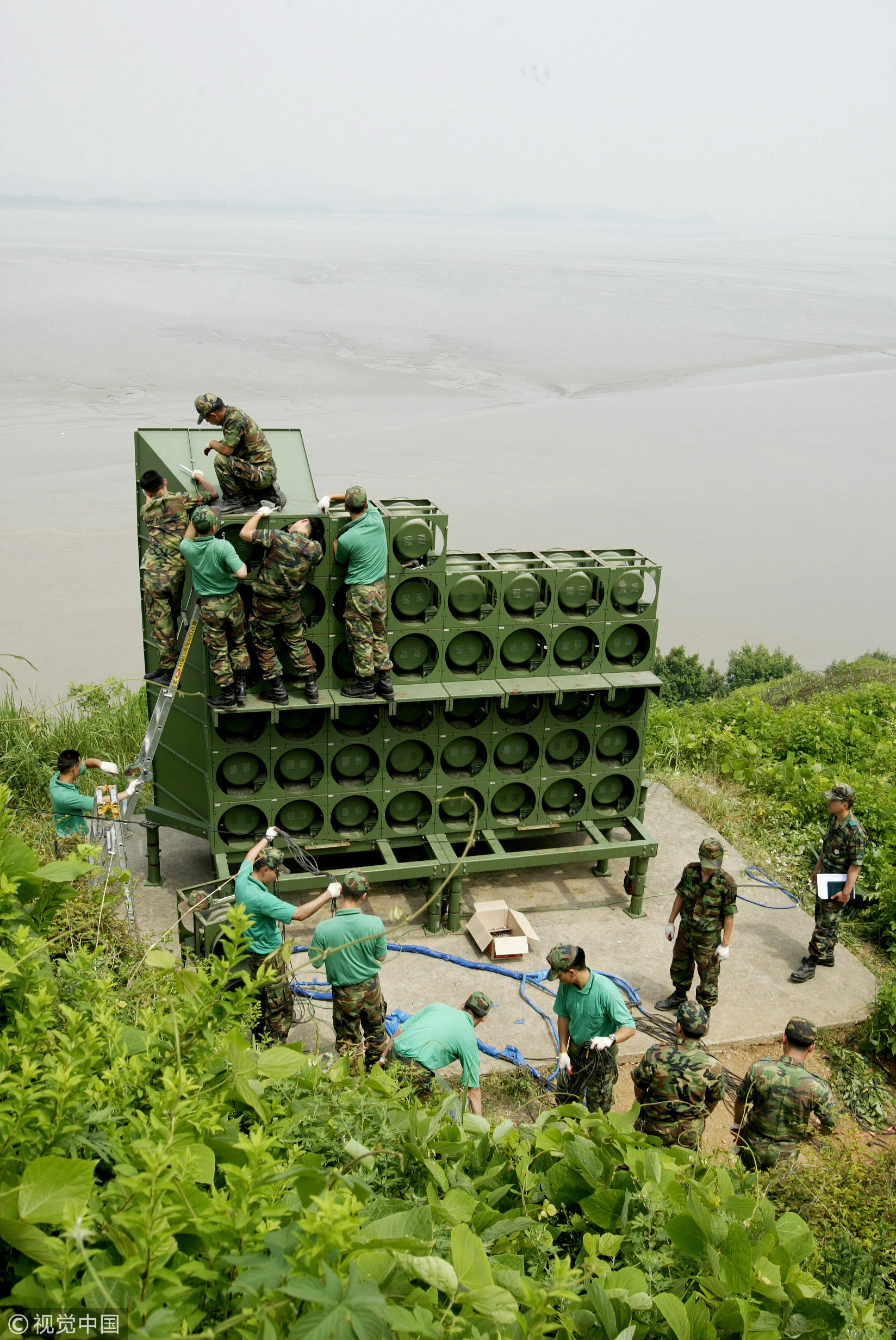 ▲▼南韓國防部：明拆邊界心戰播音設備。（圖／CFP）