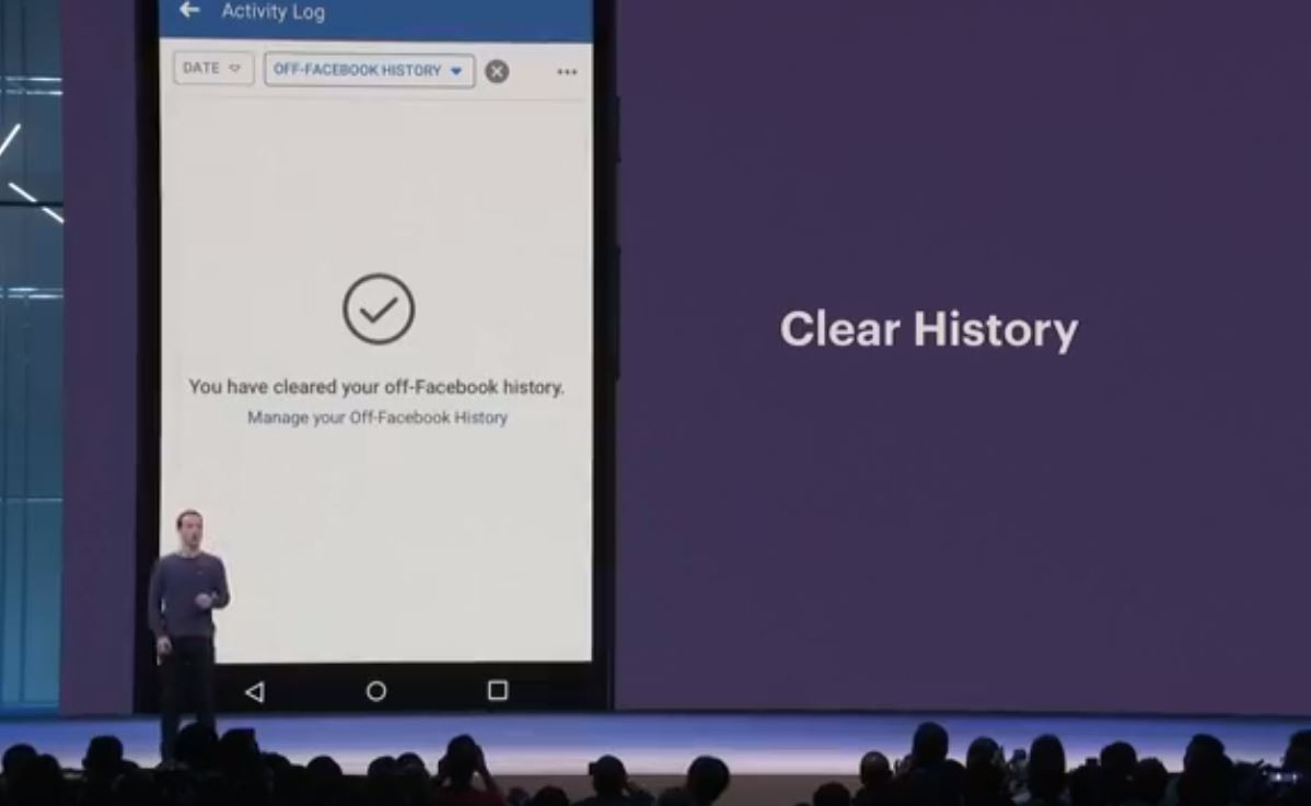 ▲Facebook將在未來幾個月讓用戶可以透過「Clear History」刪除歷史紀錄。（圖／Facebook）