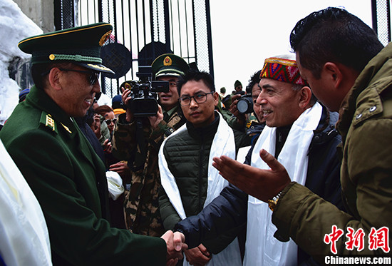 ▲▼一年一度的中印乃堆拉邊貿互市通道開關儀式在西藏日喀則市亞東縣舉行             。（圖／翻攝自中新網）