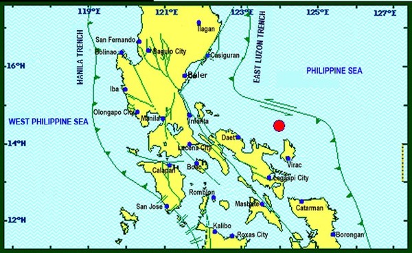 ▲▼菲律賓發生規模6.0地震。（圖／翻攝自菲律賓火山學及地震學研究所）