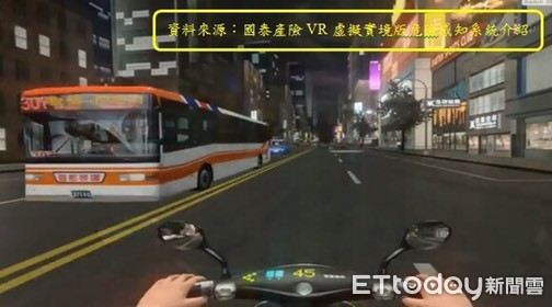 利用VR虛擬實境科技，加強青少年對各種道路狀況反應及提升騎乘技巧，提升應變反應能力，同時於VR體驗遊戲中帶入我國交通法規達到教育目的。（圖／台東監理站提供）