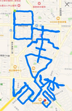 ▲▼日本跑者志水直樹於3日抵達台灣，運用GPS在台北和花蓮紀錄極具意義的跑步軌跡。（組合圖／翻攝自GPS-Run for SMILE臉書粉絲專頁）