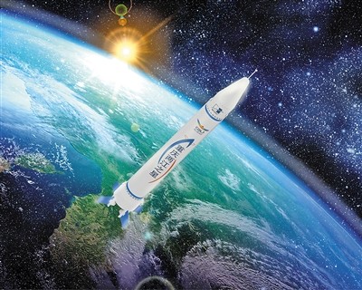 ▲大陸首枚商業火箭將升空　「重慶兩江之星」預計5月17首飛。（圖／零壹空間）