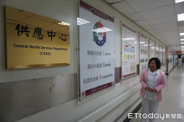 ▲台北榮總護理部供應中心。（圖／記者嚴云岑攝）