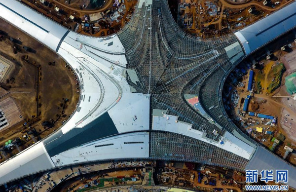 ▲▼無人機航拍青島膠東國際機場。（圖／翻攝自新華網）