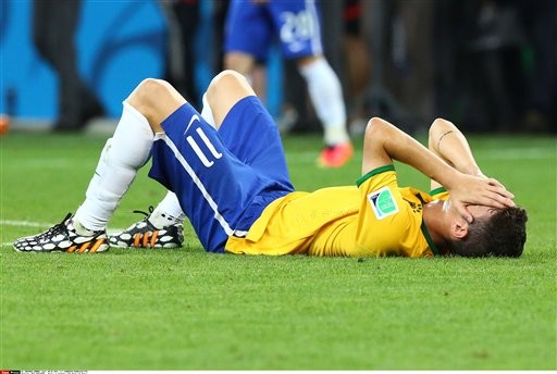 ▲2014巴西世界盃，地主巴西慘遭德國7比1血洗，寫下多項不光榮紀錄。（圖／達志影像／美聯社）
