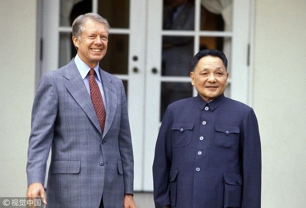 ▲▼1979年1月29日─2月5日，鄧小平應邀出訪美國，與美國的第39任總統卡特會晤           。（圖／CFP）