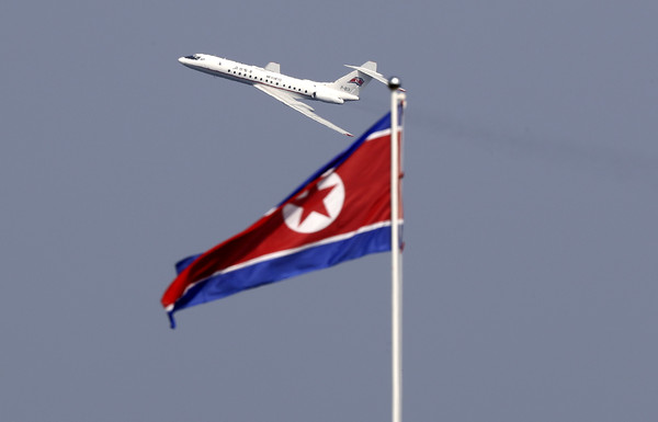 ▲▼北韓高麗航空、北韓國旗             。（圖／達志影像／美聯社）