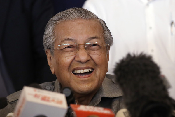 ▲▼馬來西亞新任首相馬哈迪（Mahathir Mohamad）。（圖／達志影像／美聯社）