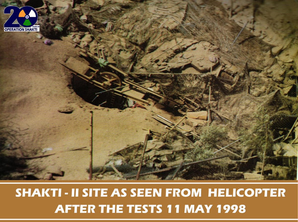 ▲▼印度政府首度公開20年前進行的代號「SHAKTI」核試驗照片。（圖／翻攝自推特DefenceMinIndia）