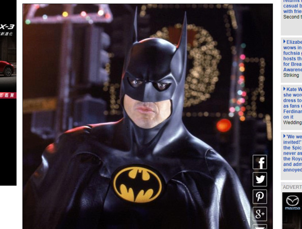 ▲米高基頓是最有代表性的蝙蝠俠之一。（圖／翻攝自每日郵報）