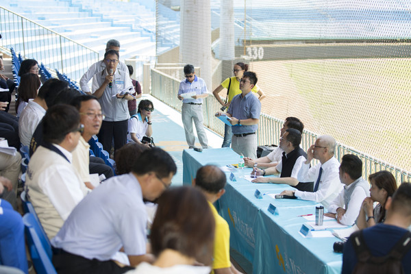 ▲新竹市議會第9屆第7次定期會今（18）日針對「新竹市立棒球場新建工程」進行市政考察。