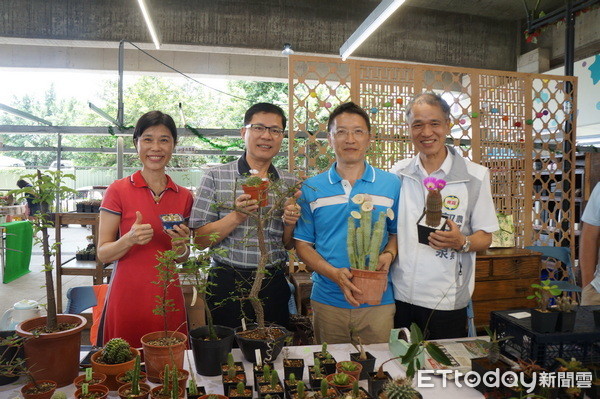 ▲「多肉植物」正夯，桃園假日農創市集舉辦展售會。（圖／記者楊淑媛攝）