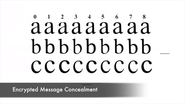 ▲肉眼無法察覺的密碼　調整字體大小傳遞訊息的隱寫術（圖／翻攝 YouTube）