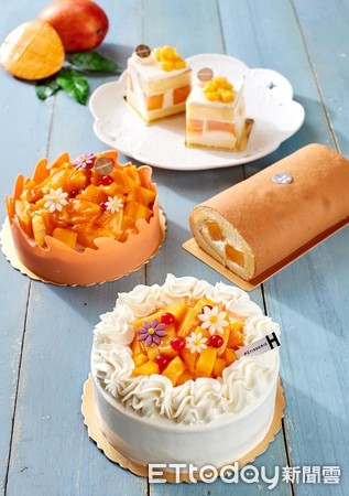 ▲台北福華飯店也推出3款仲夏鮮芒蛋糕。(圖／台北福華提供)
