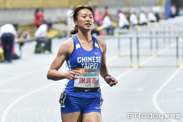 ▲▼2018台灣國際田徑公開賽,女子100公尺跨欄,謝喜恩。（圖／記者李毓康攝）