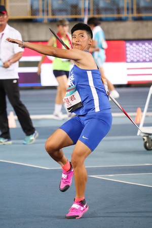 ▲女子標槍選手李慧君，56公尺50一舉突破全國紀錄並達亞運標。（圖／田協提供）