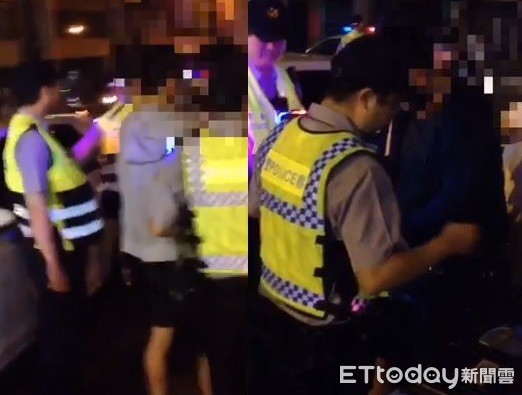 ▲▼高雄警方今天凌晨封橋攔查酒駕。（圖／記者莊雅婷翻攝）