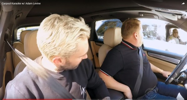 《Carpool Karaoke》亞當李維（Adam Levine）。（圖／翻攝自YouTube）