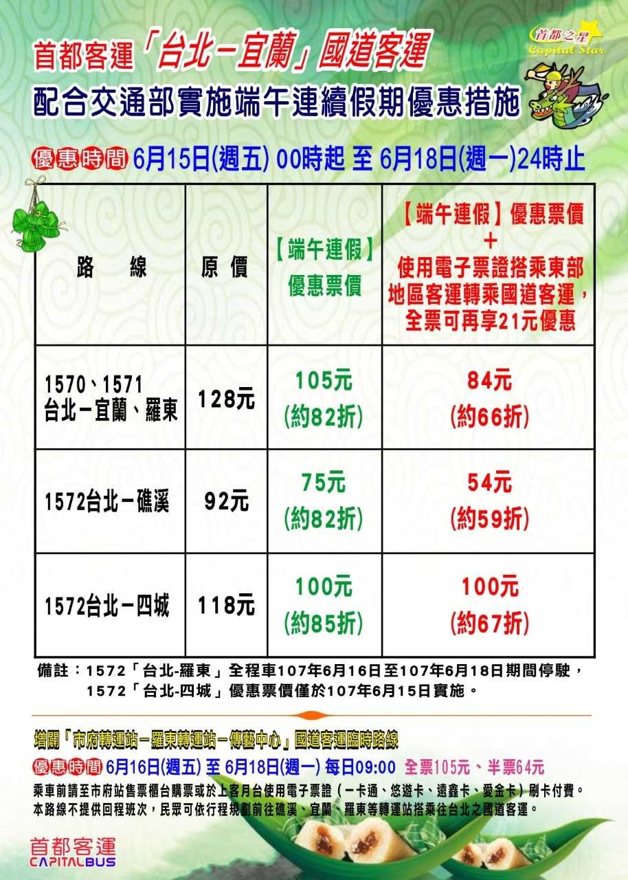 ▲▼首都客運端午疏運方案。（圖／首都客運提供）