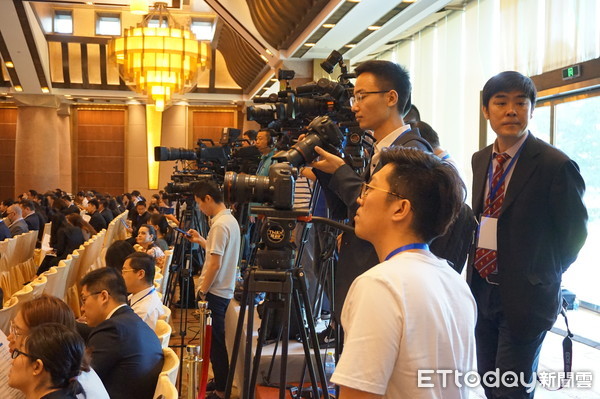 ▲上海合作組織首屆媒體峰會今於北京釣魚台國賓館舉行，上百位中外媒體應邀參加。（圖／記者蔡浩祥攝）