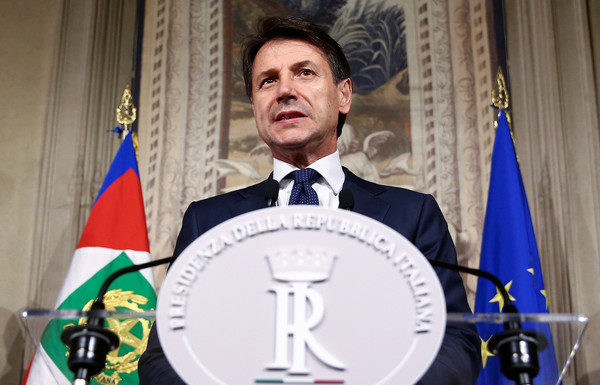 ▲▼ 義大利準總理孔蒂（Giuseppe Conte）將在1日率內閣宣誓就職。（圖／路透社）