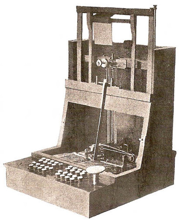 1865年的打字機（圖／翻攝自維基百科）