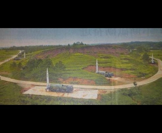 ▲陸網曾流傳出一張解放軍「東風15 」飛彈陣地照片。（圖／翻攝自陸網）