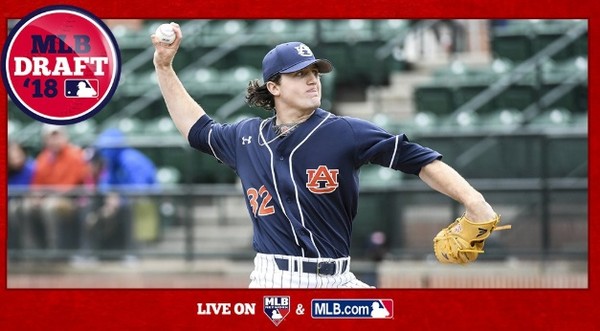 ▲2018大聯盟選秀狀元米內（Casey Mize）。（圖／截自MLBDFAFT推特）