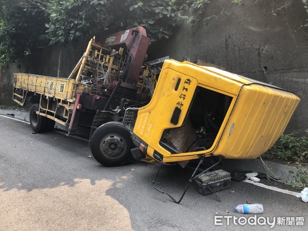 ▲▼孕婦被貨車撞。（圖／記者陳雕文翻攝）