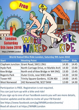 ▲World Naked Bike Ride 。（圖／聽愛麗兒說英國生活）