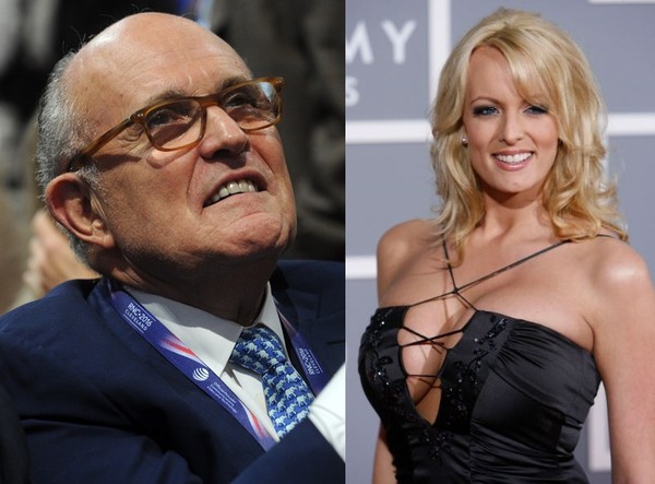 ▲▼美國色情演員丹尼爾斯（Stormy Daniels）、前紐約市長朱利安尼（Rudy Giuliani）。（圖／達志影像／美聯社）