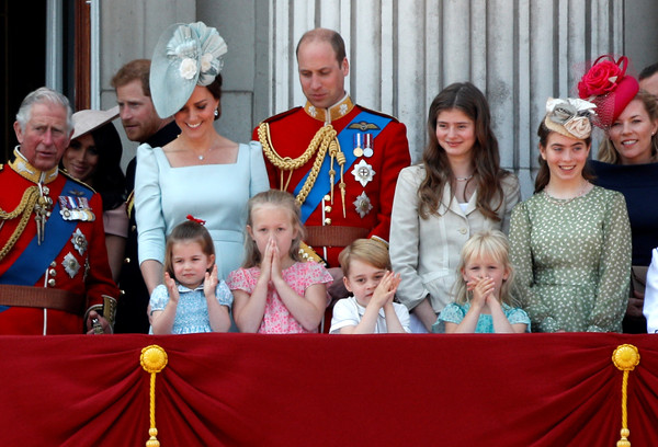▲▼英國王室成員出席女王的官方生日典禮。（圖／路透社）
