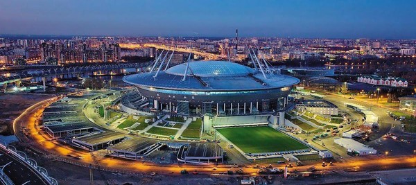 聖彼得堡體育場 Saint Petersburg Stadium（攝自聖彼德堡觀光網站）