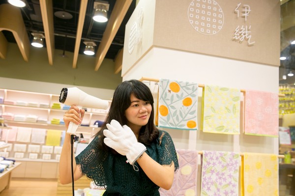 ▲日本依織毛巾海外首店開幕 。（圖／記者蔡惠如攝、誠品提供）