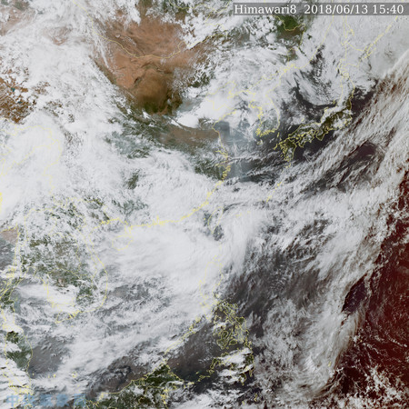 ▲台南、高雄等４縣市發布豪雨特報。（圖／翻攝中央氣象局網站）