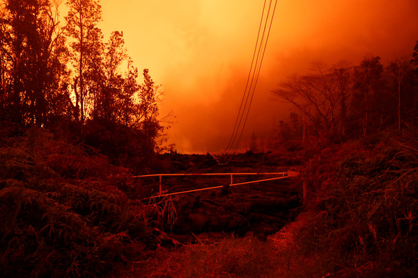 ▲▼夏威夷基拉韋厄火山（（Kilauea Volcano））連日爆發造成當地財損。（圖／路透）