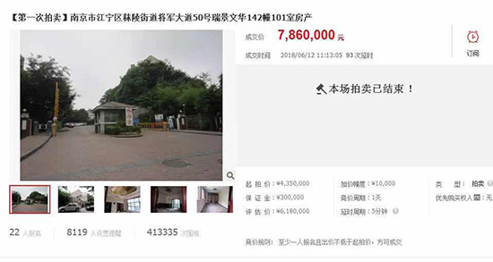 ▲▼拍賣南京「碎屍案兇宅」，3,688萬台幣落槌。（圖／翻攝自陸媒）