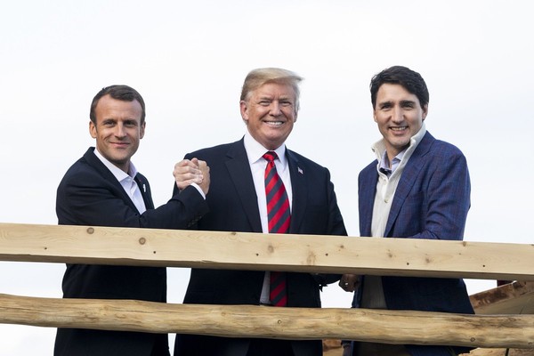 ▲▼美國總統川普在推特上PO出多張G7的照片，展示自己跟各國領袖關係要好。（圖／翻攝自推特／@realDonaldTrump）