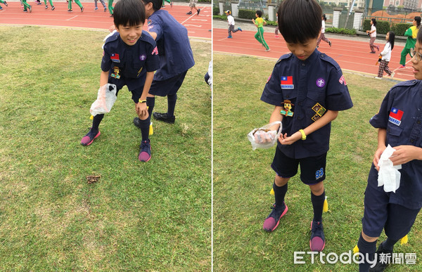 文元國小校犬畢業！校長親自撥穗。（圖／授權於文元國小，請勿隨意翻拍，以免侵權。）